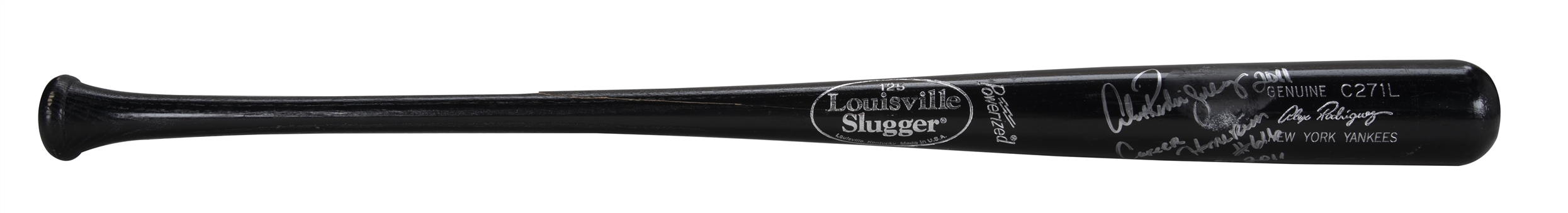 2011 Alex Rodriguez Game Used, Signed & Inscribed Louisville Slugger C271L Model Bat Used On 4/8/11 For Career Home Run #616 (Rodriguez LOA)
